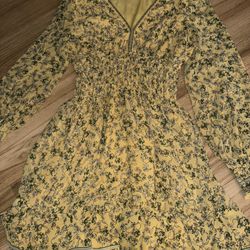 Max Studio XS Yellow Dress