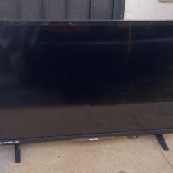 40" Phillips Flat Screen TV - No Remote  - Not Smart TV Capable 
