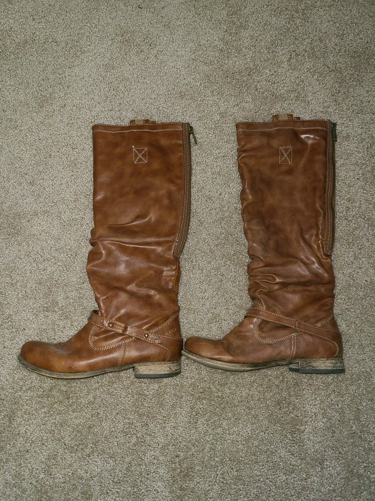 ALDO LEATHER BOOTS