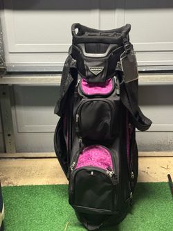 Naples bay 14 way golf bag purple black golf bag