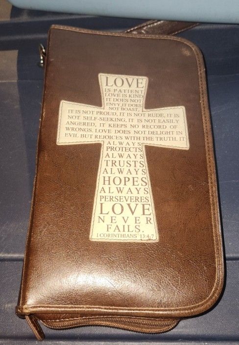 Bible CD DVD Leather Holder Love Gospel God Mount Olive Church Pastor Carter Davidson Patterson King