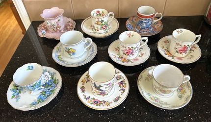 Vintage Teacups and Saucers