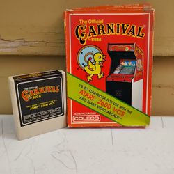 Atari 2600 The Official Carnival Game By Sega With Box!