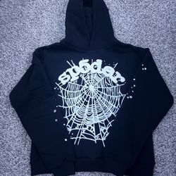 Sp5der OG Web Hoodie Black