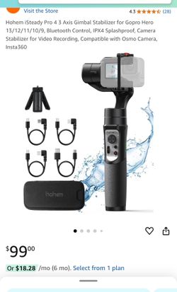 Hohem iSteady Pro 4 3 Axis Gimbal Stabilizer for Gopro Hero