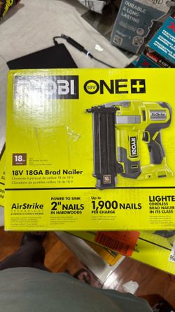 Ryobi 18v 18GA brad Nailer