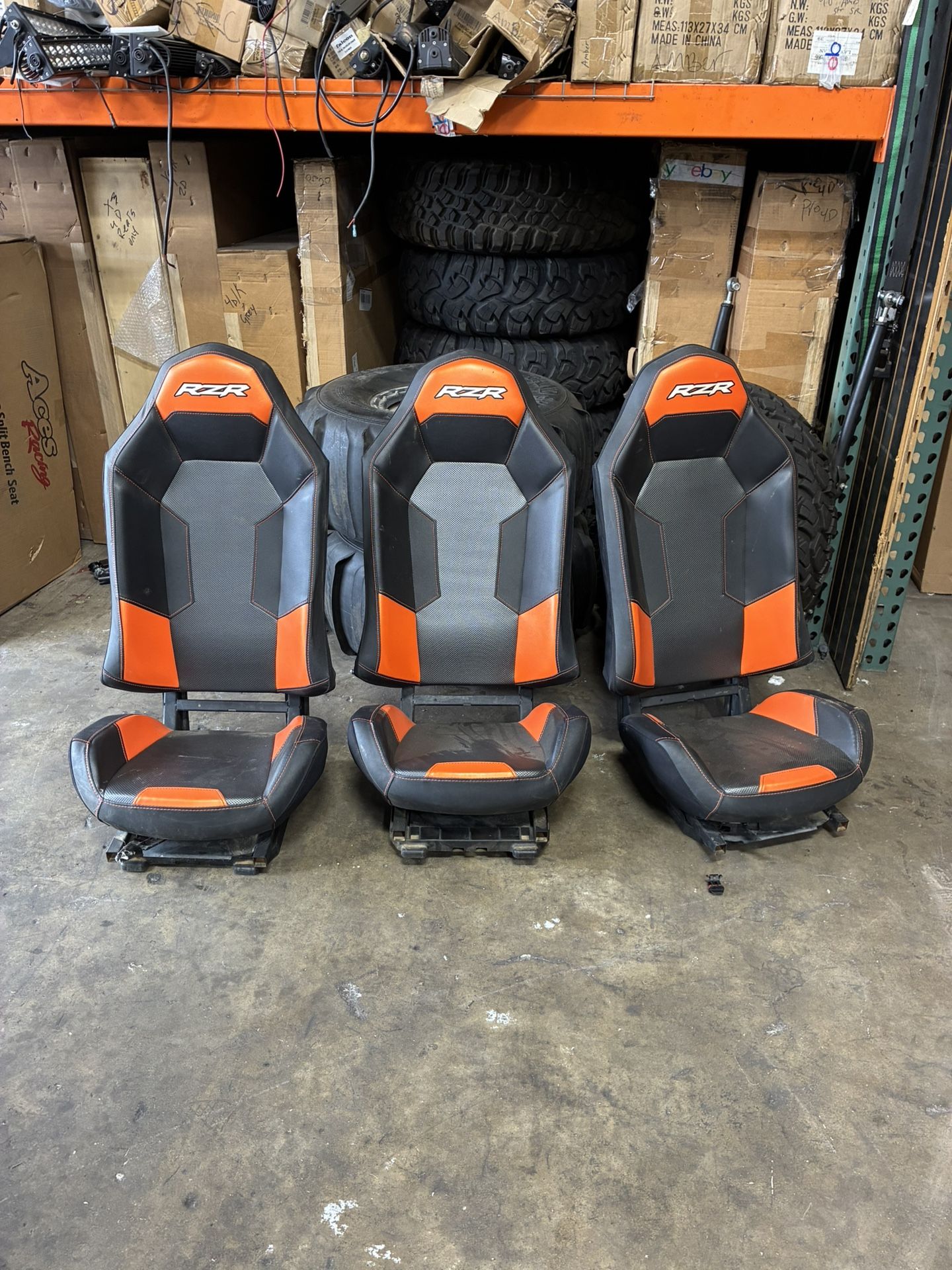Orange Razor Seats Rzr Xp 1000 Seats for Sale in Riverside, CA - OfferUp