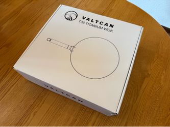 Valtcan T35 Titanium Wok Pan 14" Grade 1 Pure Titanium, New
