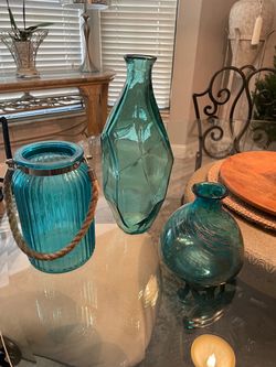 Turquoise Vase - Set of 3
