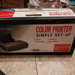Lexmark Z515 Color Printer Simple Set Up New In Box