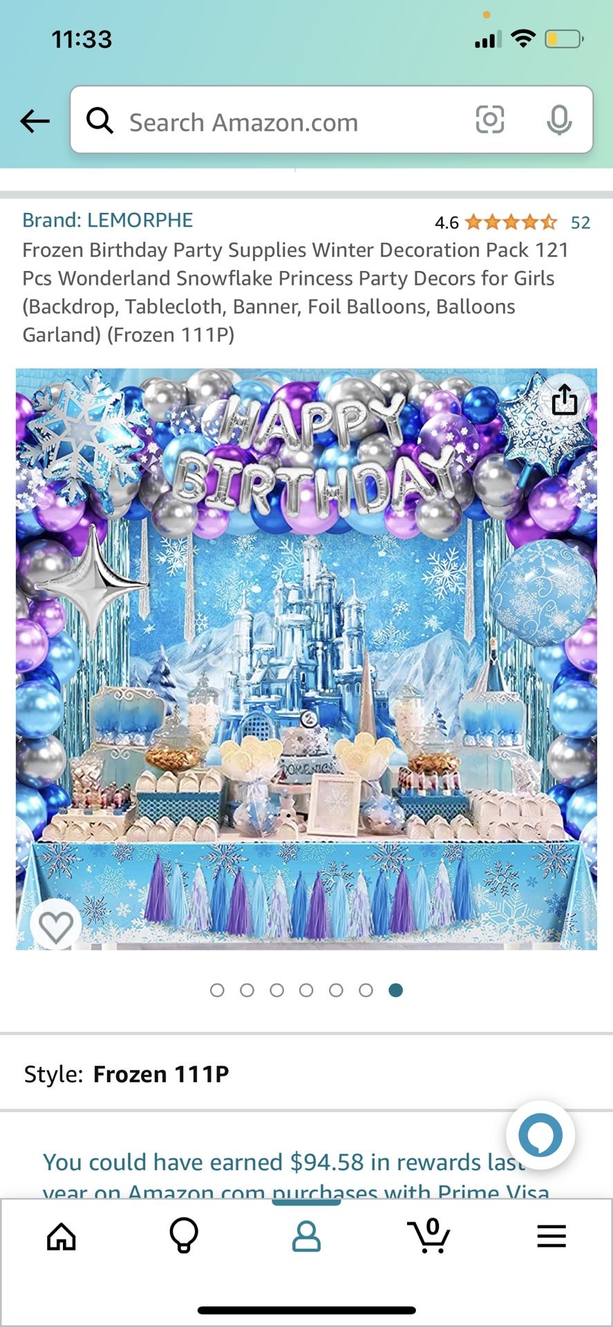 Frozen 3rd birthday party decorations