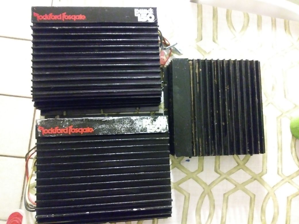 Rockford Fosgate Punch 150HD 150 and 75HD old school amplifier