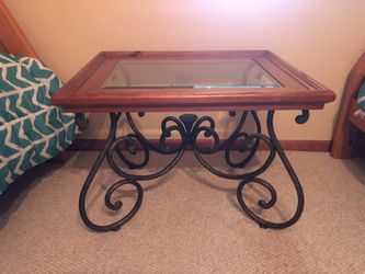 Glass top table