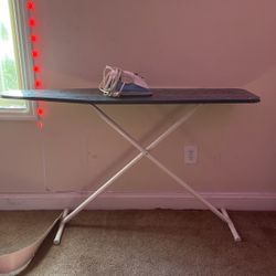 Metal iron board and iron 