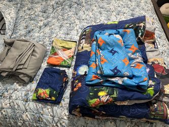 Naruto bed sheet set/room decor