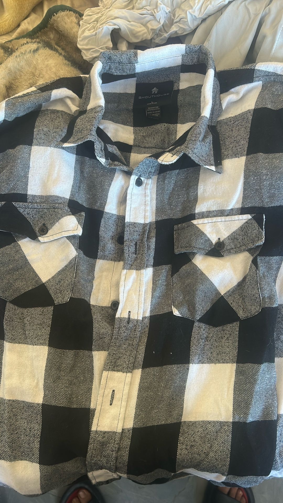 Black And White Flannel