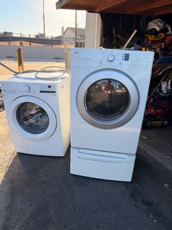 LG washer and dryer