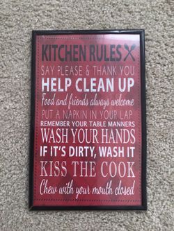 Kitchen Wall Sign