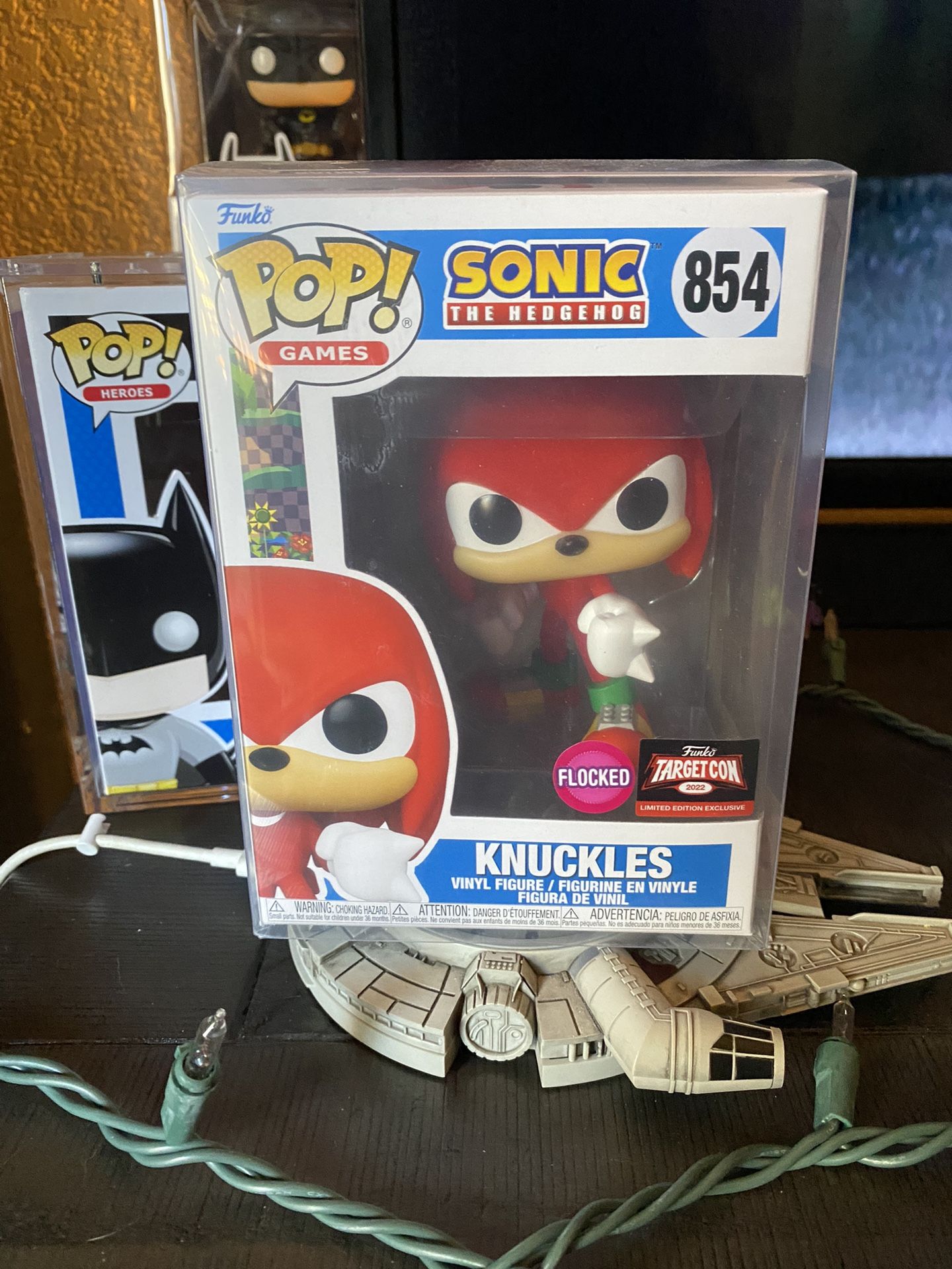 Knuckles Funko Pop (flocked) Target Con Exclusive