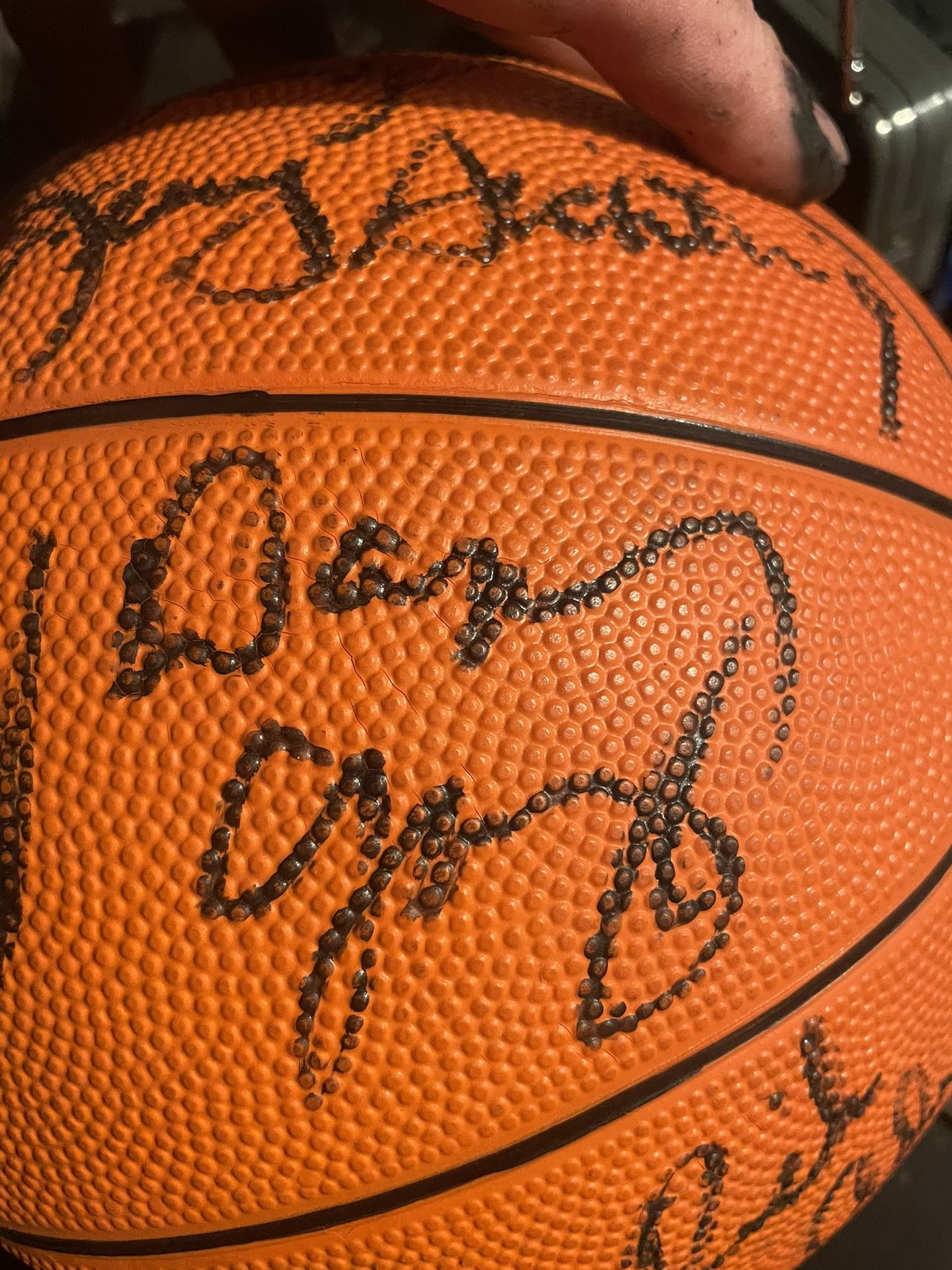 Portland Trailblazer Baden Basketball Late 80 Eirly 90 Signed Bb