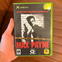 Max Payne Original Xbox Game