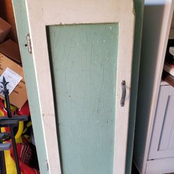 Green Antique Painted Cabinet
