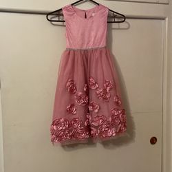 Pink Rose Dress Youth 5 $10