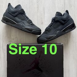 Jordan 4 Black Cat Size 10 Brand New Travis Fragment Brick