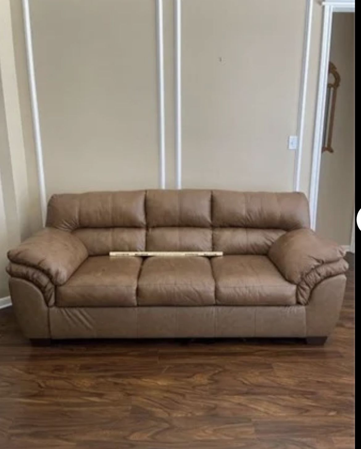 2 Piece Brown Leather Sofas