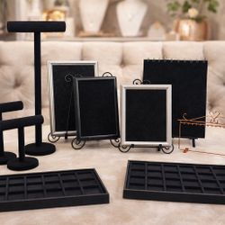 Jewelry Display Stands & Velvet Trays – Complete Boutique Setup in (Bundle $120)