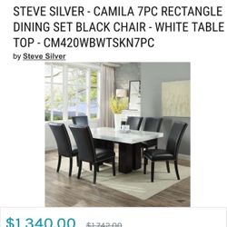 Dining Table Marble Top