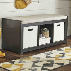 3 Cube Bench Organizer NEW Brown New 