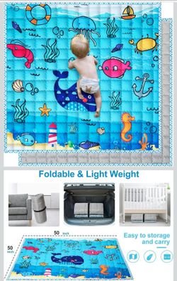 Baby playmat for playpen and floor