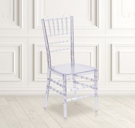 Clear Chivari Acrylic Chairs Bulk Only