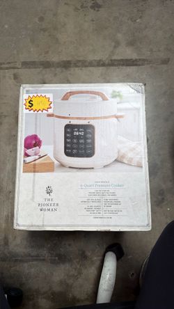 The Pioneer Woman 6-Quart Pressure Cooker - Linen Speckle