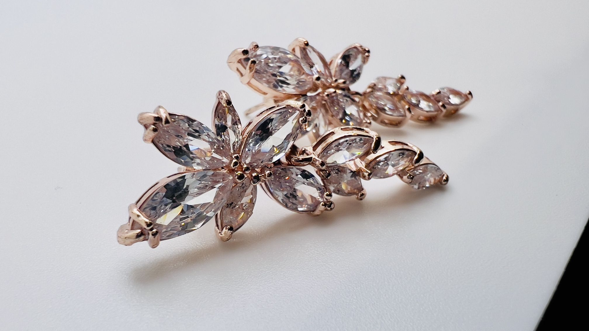 Beautiful Rose Gold Earrings