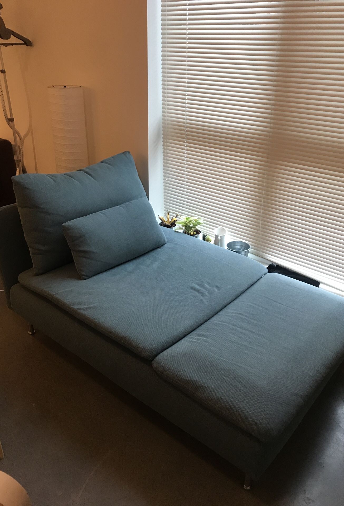 IKEA chaise, sleeper sofa, like new condition,