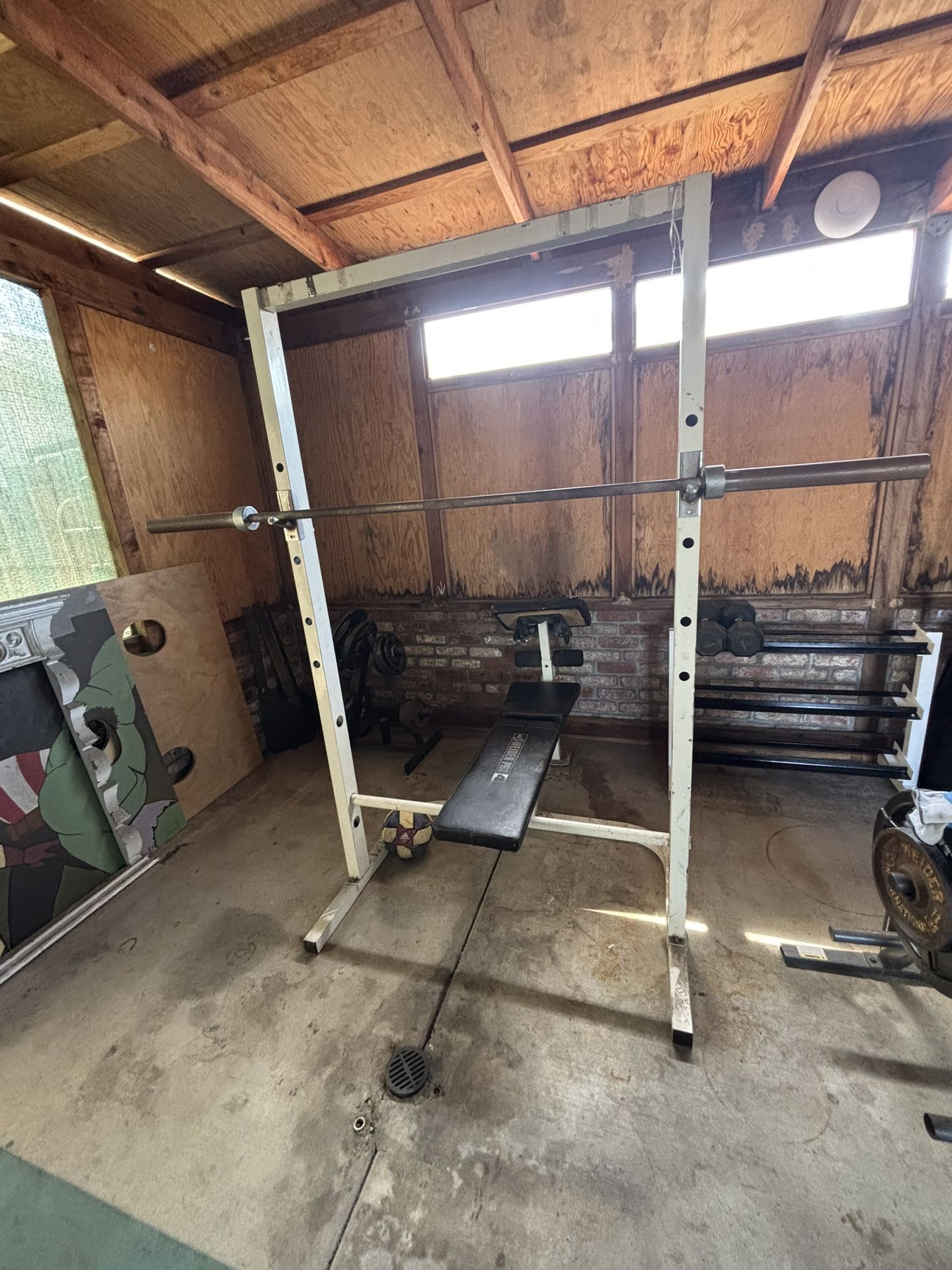 Squat Rack And Bench Press - Main Image