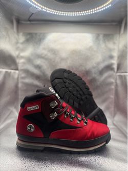 Timberland euro hiker mid jacquard red