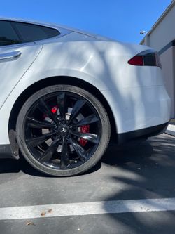 20” tesla s 18” tesla 3 19” tesla y factory wheels powder coat black rims Tesla