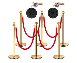 **BRAND NEW IN BOX** (6) Gold Stanchion Post for Sale NOT rent.