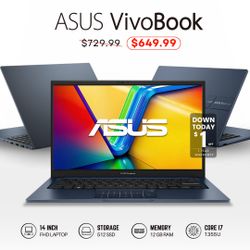 💻 ASUS Vivobook 14" FHD Laptop – Only $1 to Take It Home | Save $80 Instantly + 1-Year Warranty