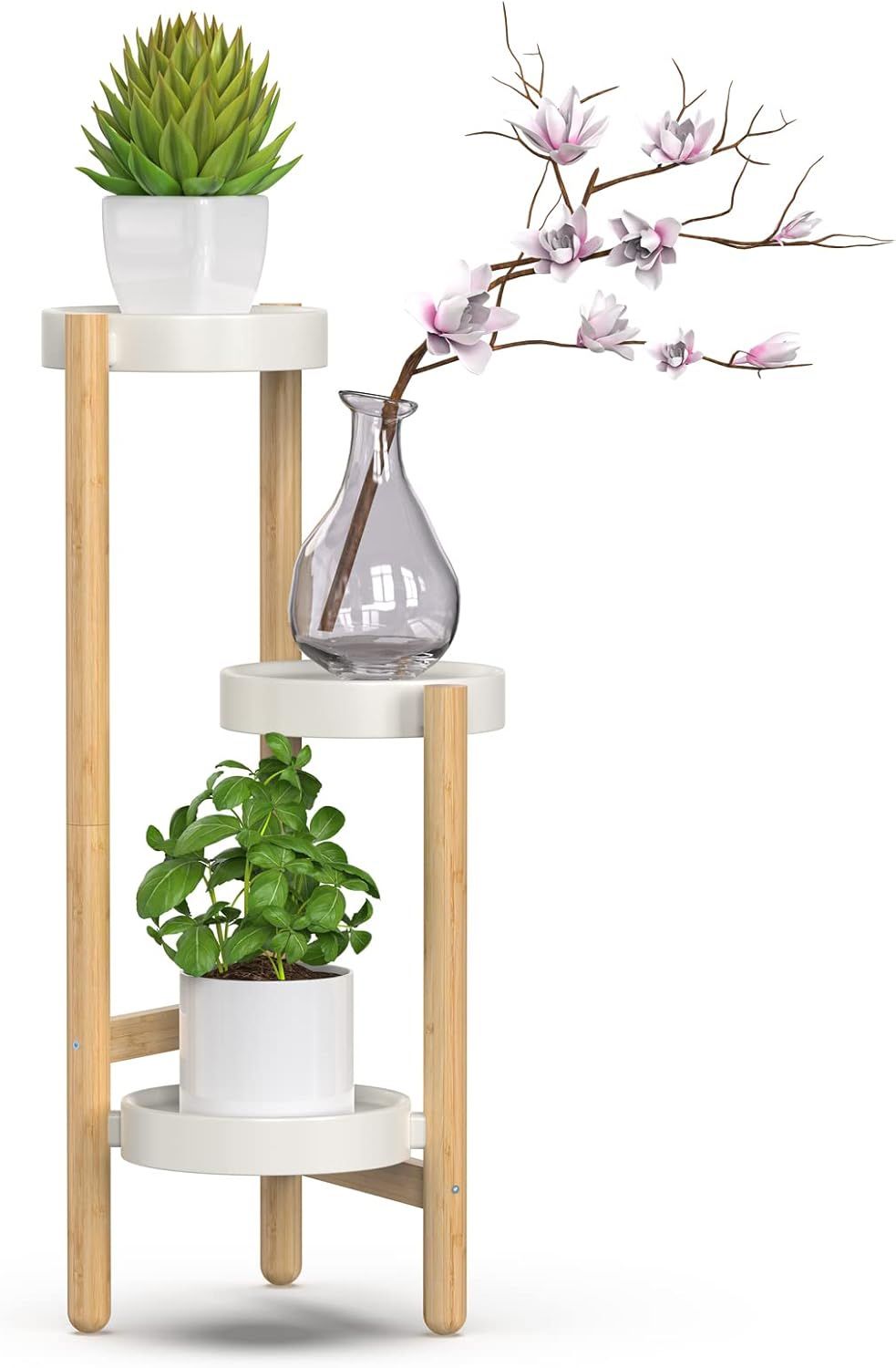 Plant stand And Two Plant Pots - Like NEW