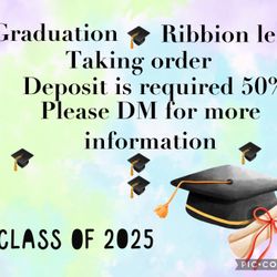 🎓🎓Graduation Ribbion Leis🎓🎓