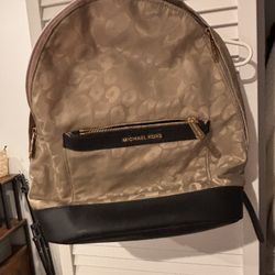 Michael kors MK backpack Gold Black Leopard 