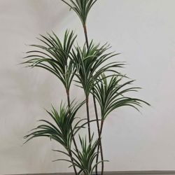 5ft Faux Spider Dracaena in an 11in (Tall) Blue Resin Planter @ Lasting Creations