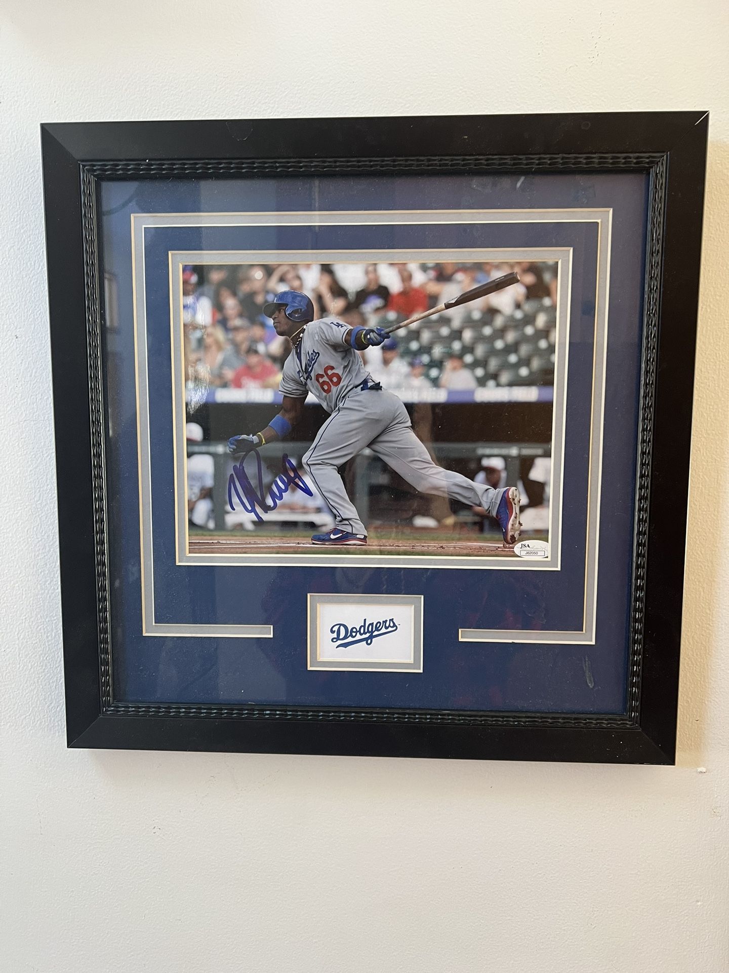 Yasiel Puig LA Dodgers Signed Autographed JSA COA