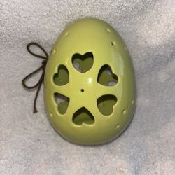 Ceramic Easter Egg with heart cutouts $8 or Free with another purchase 