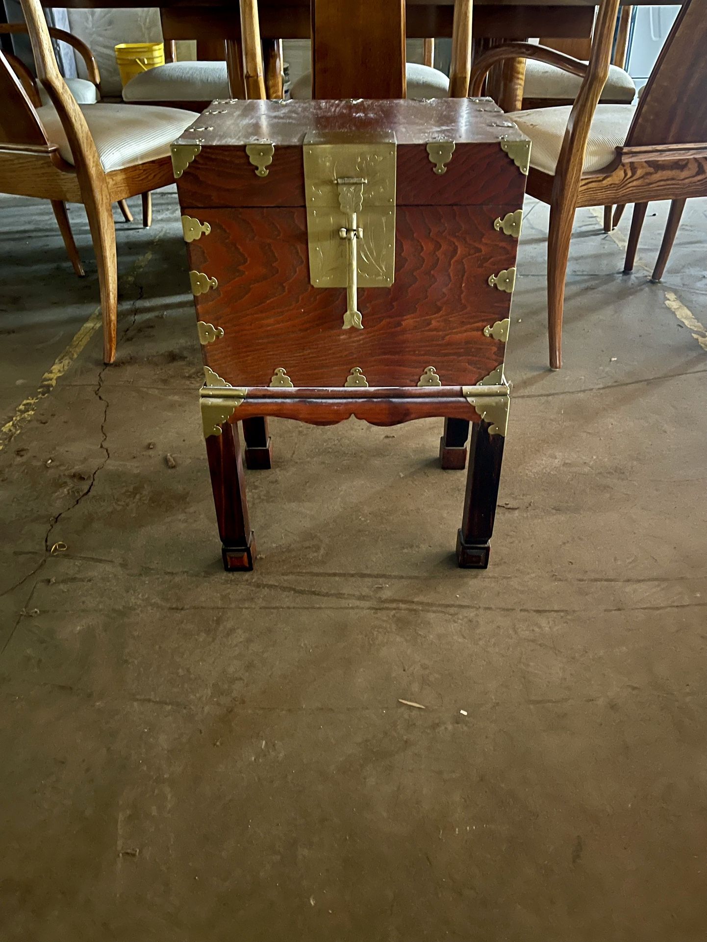 Asian Chest On Mounting Table