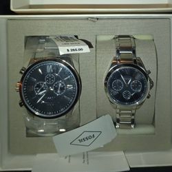  Brand New Never Worn His And Hers Authentic Fossil Watches